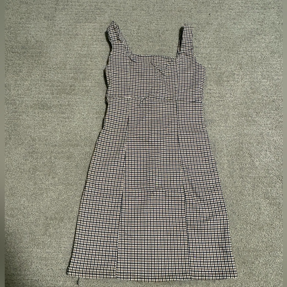 Altar'd State Checkered Midi Dress